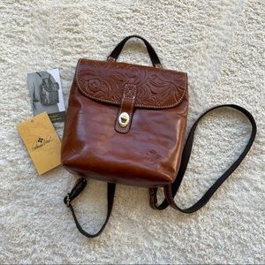 Patricia Nash Leather Convertible Backpack